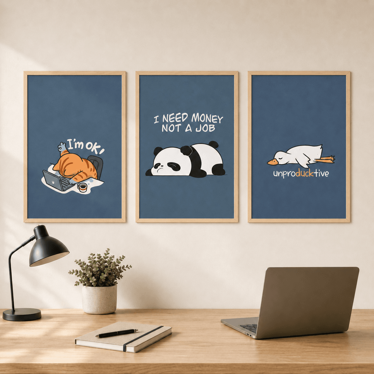 Unproductive Mood Poster Set